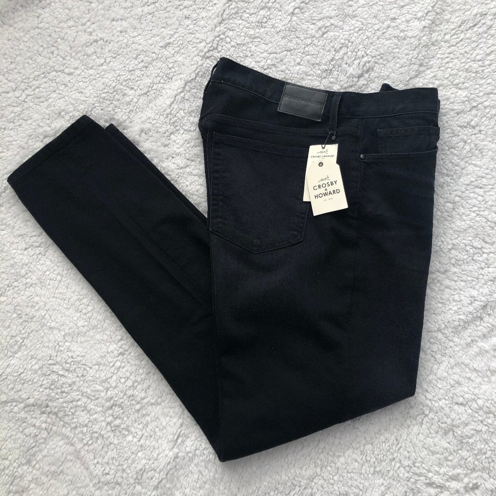 NWT Crosby & Howard Black Denim Jeans 36 x 32